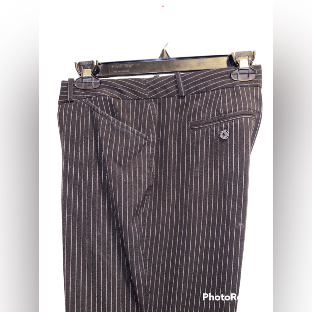 Worthington • Dress Pants, Slacks, Black with White Pinstripes, Straight, 10P - Picture 3 of 10